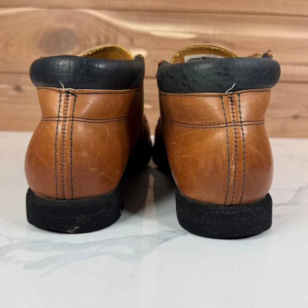 Red Wing Mens Vintage Leather Chukka‎ Oxford Shoes Brown Size 8.5 AA USA